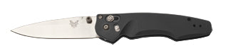 Benchmade 470-1 Emissary front view - 3.00 inch satin S30V AXIS-Assist folding knife with black anodized aluminum handle