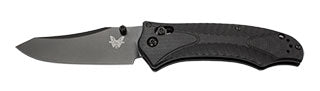 Benchmade Osborne Rift 950BK-1 front view – 3.67″ black 154CM reverse tanto folding knife, black G10 handle