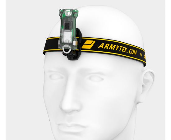 Armytek Zippy Extended Set Green / 160 lm / 60°:110° / headmount / magnet / IP67 / built-in Li-Pol battery