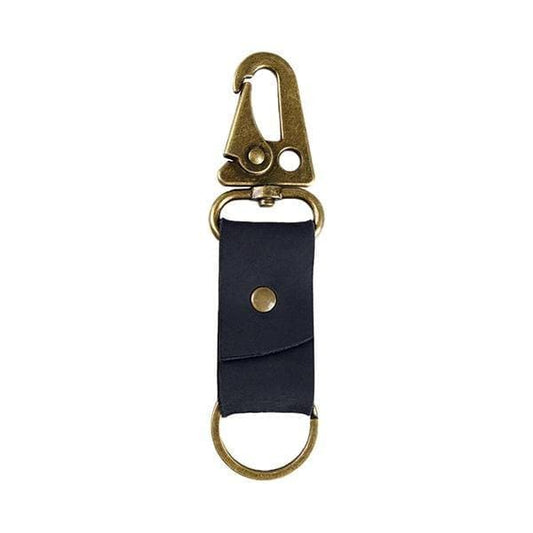 Viperade PJ18 Genuine Leather Key Organizer (Black) front view