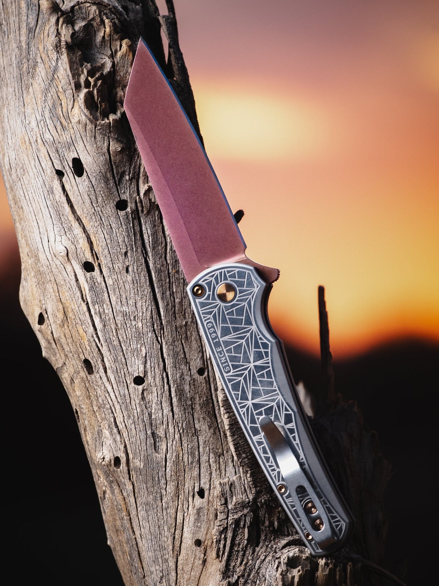 Pro-Tech 2026 Malibu Custom 003 – Blade Show Exclusive Copper Rose PVD MagnaCut Knife