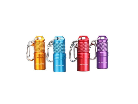 Klarus Mi1 Mini Keychain Flashlight - 4 pack (Red/Blue/Purple/Gold)