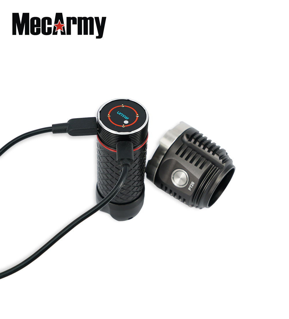 MecArmy PT26 3850 Lumen Handheld Flashlight 1 x 26650 CREE XP-G2 S4 LED Flashlight