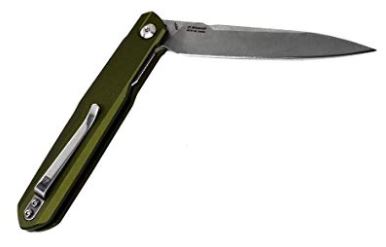 Real Steel G5 Metamorph REA-G5 satin 14C28N drop point blade – detail view