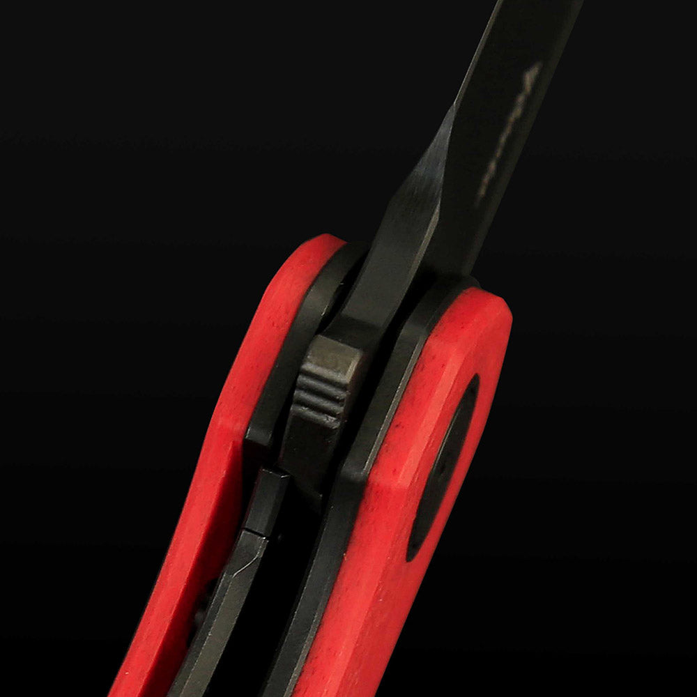 Reate Remedy FatCarbon Glass Red DLC titanium liner lock detail