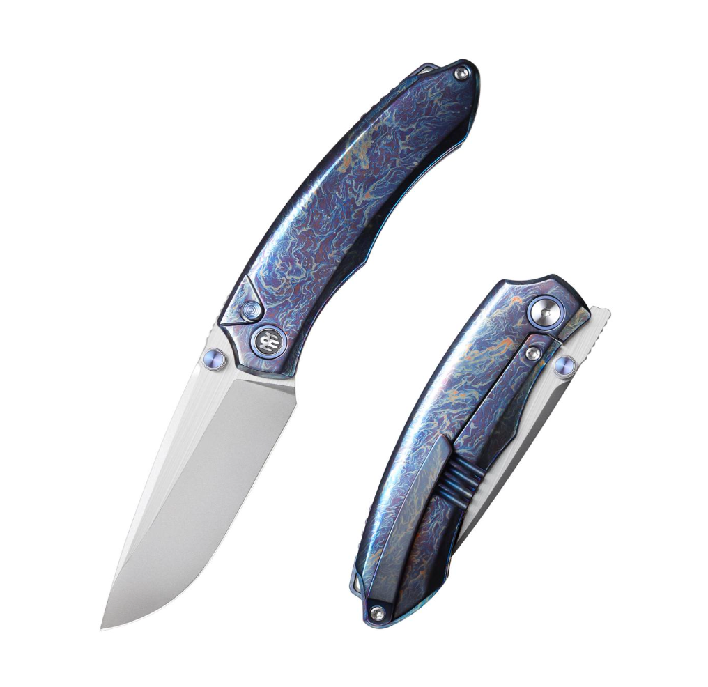 Remette Wild Species Lighting Ano Titanium Handles WD108-N3 folding knife