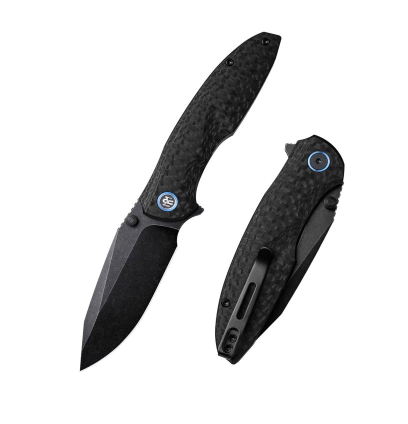 Remette Cool Whale RTCL-G2 3.15" 14C28N Ti-Plated Backwashed Blade Raindrop G10 Handle