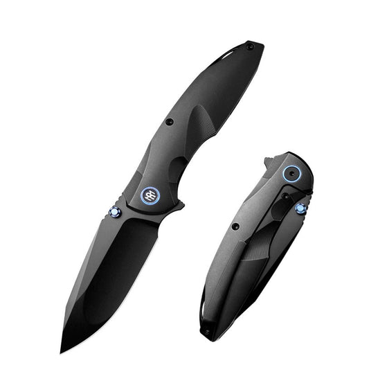 Remette Cool Whale RTCL-T4 3.15" DLC M390 Drop Point Blade PVD Titanium Handle