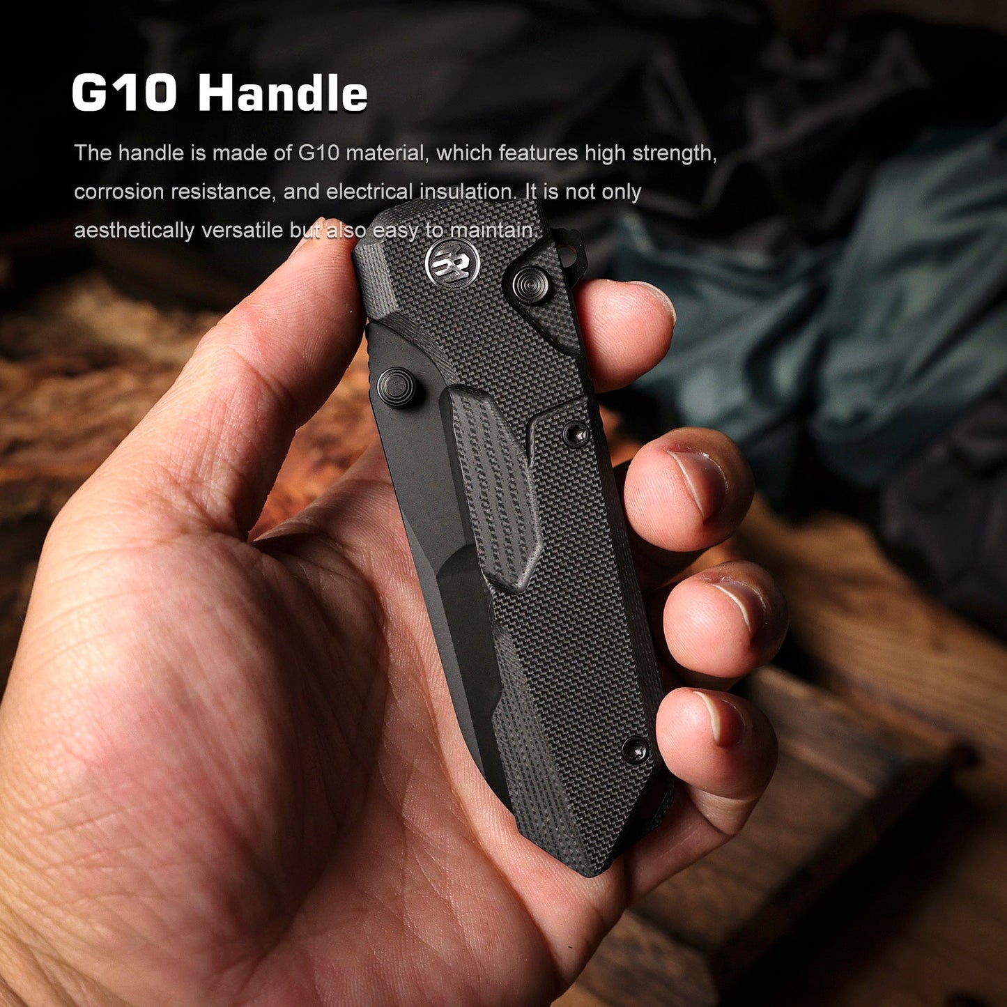 Remette RT-Cosmic RTCO-GB button + liner lock folding knife – view 4