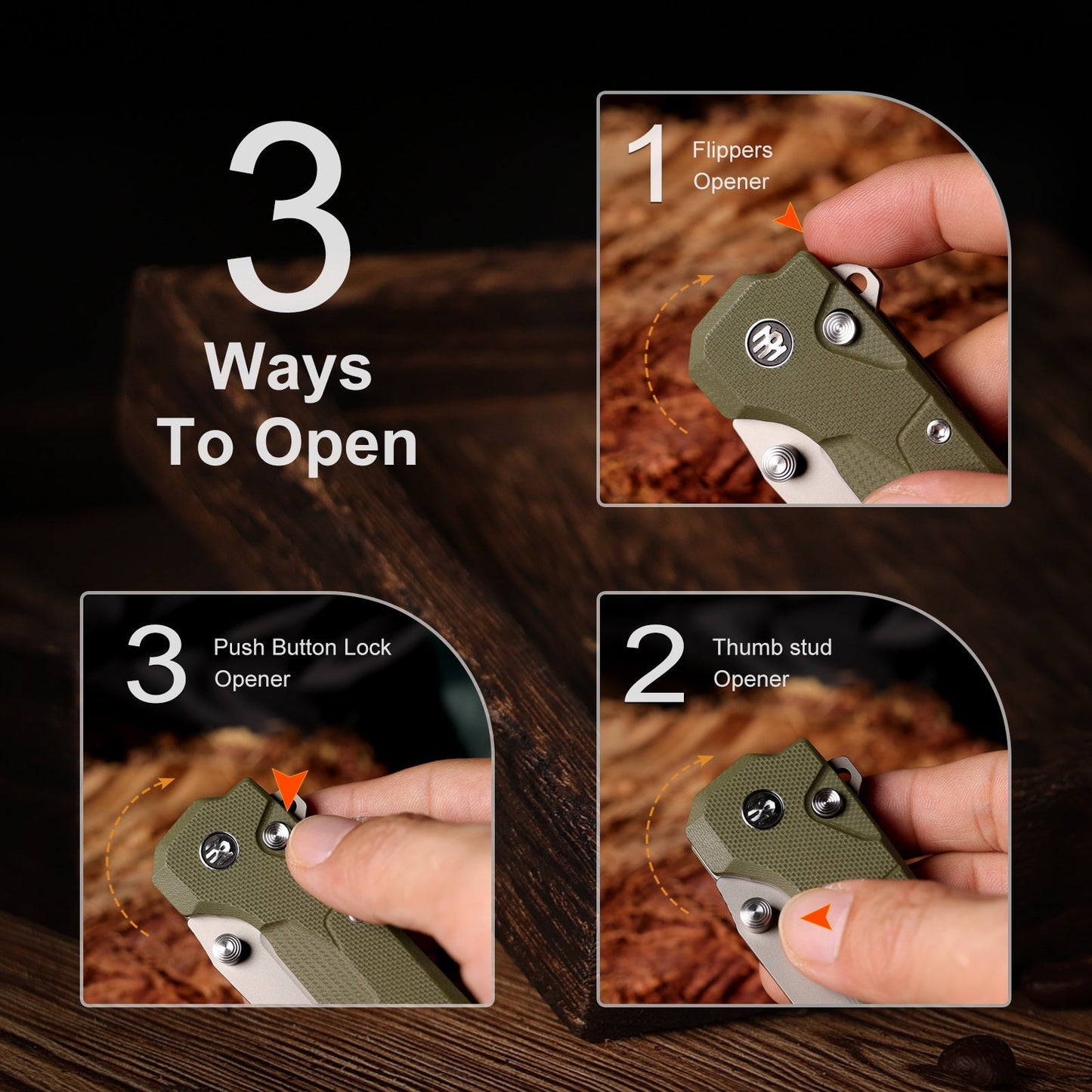 Remette RT-Cosmic RTCO-GM pocket knife with steel pocket clip – view 7