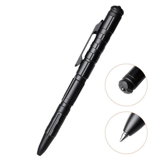 REMETTE RT-TP1E Pen â€“ Titanium Tactical Pen with Clip Activated Lock and Glass Breaker