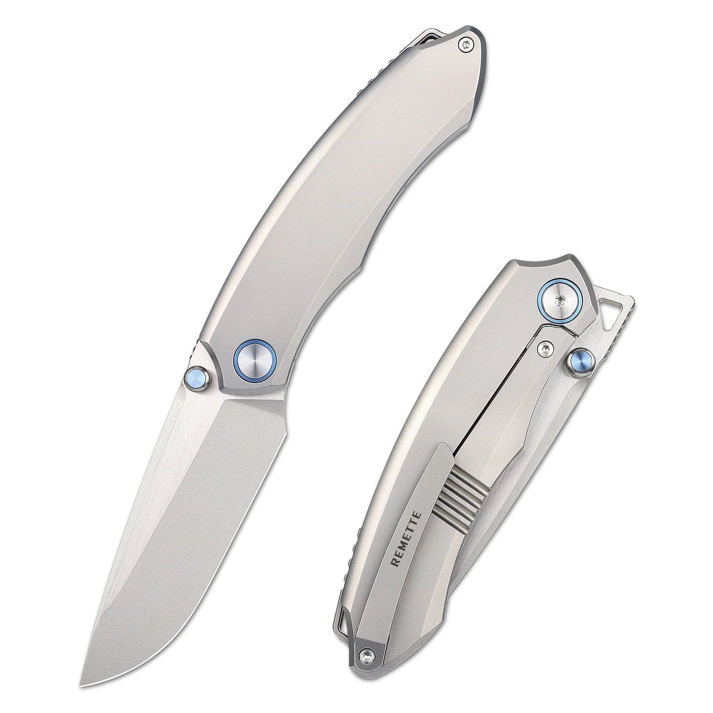 Remette Wild Species WD108-G Folding Knife – 3.6" M390 Blade, Titanium Handle