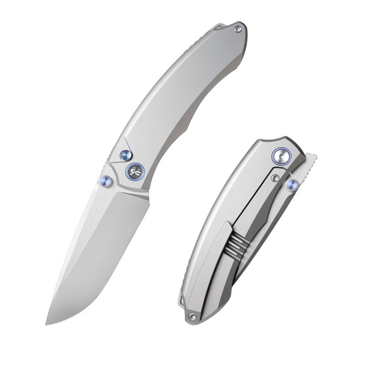 Remette Wild Species Titanium Frame Button Lock folding knife