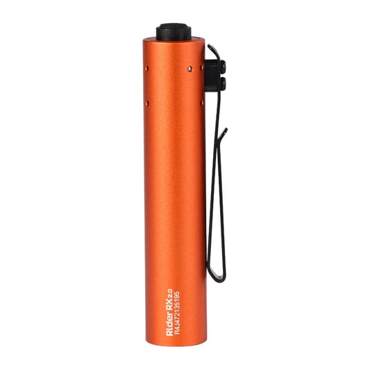 Acebeam Rider RX 2.0 Orange front view – 1,000 lumen EDC fidget flashlight