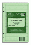 Rite in the Rain Universal Tactical Loose Leaf 4 x 7 Green 982