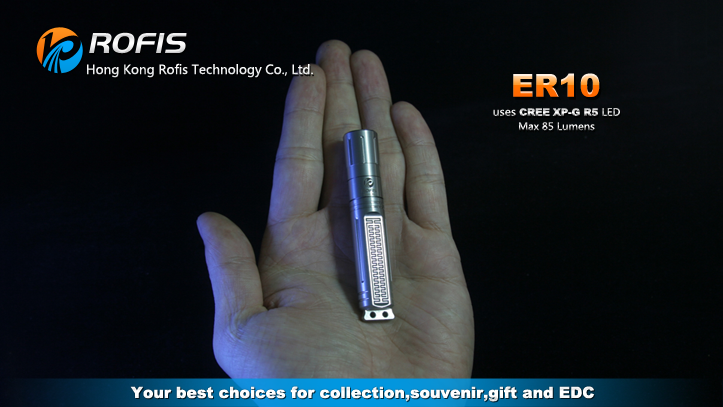 Rofis ER10 CREE XP-G R5 85 Lumen 1 x AAA Stainless Steel LED Flashlight