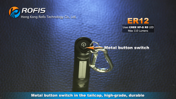 Rofis ER12 CREE XP-G R5 110 Lumen 1 x AA  LED Flashlight