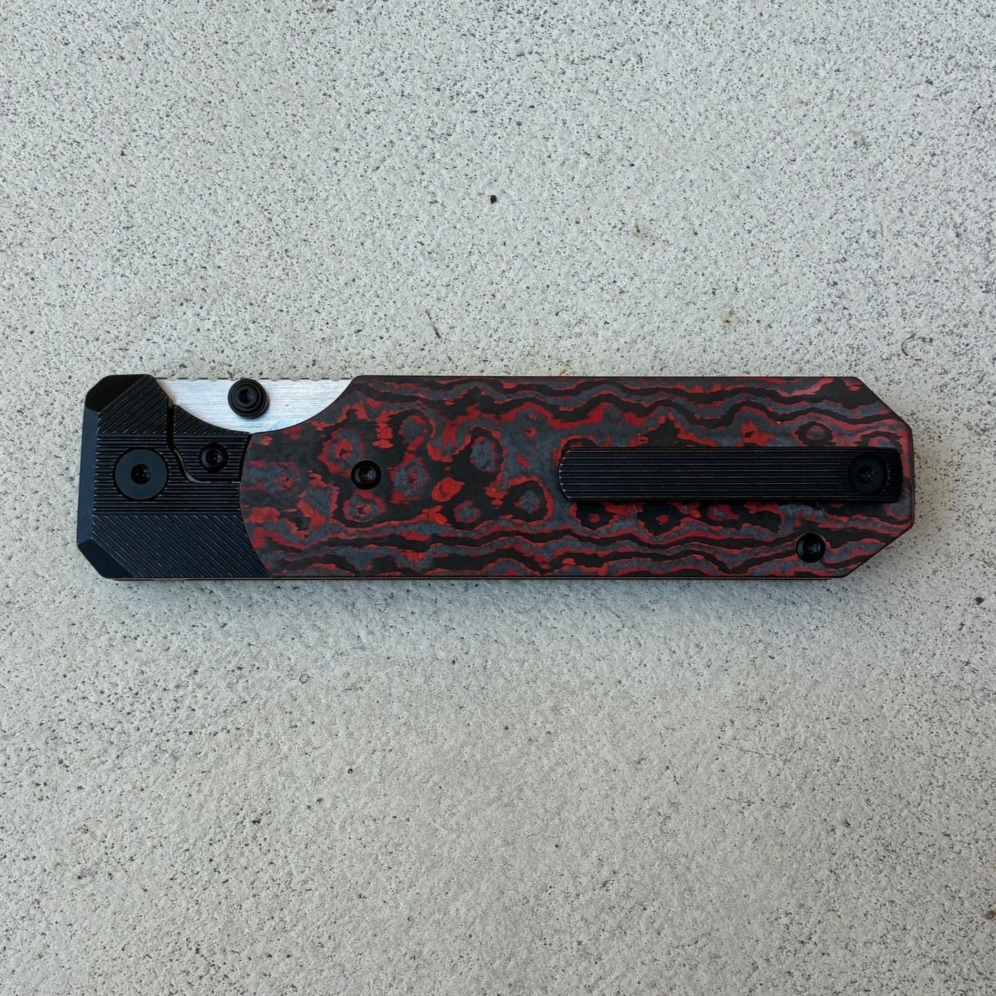 Knife Standards RR Standard (+) “Sith” – 4" MagnaCut Clip Point Blade, Titanium & Carbon Fiber Handle, Ceramic Bearings, Limited Edition
