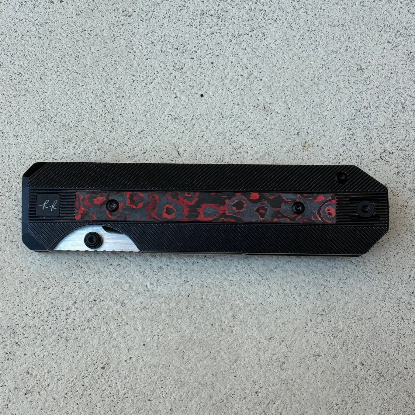 Knife Standards RR Standard (+) “Sith” – 4" MagnaCut Clip Point Blade, Titanium & Carbon Fiber Handle, Ceramic Bearings, Limited Edition