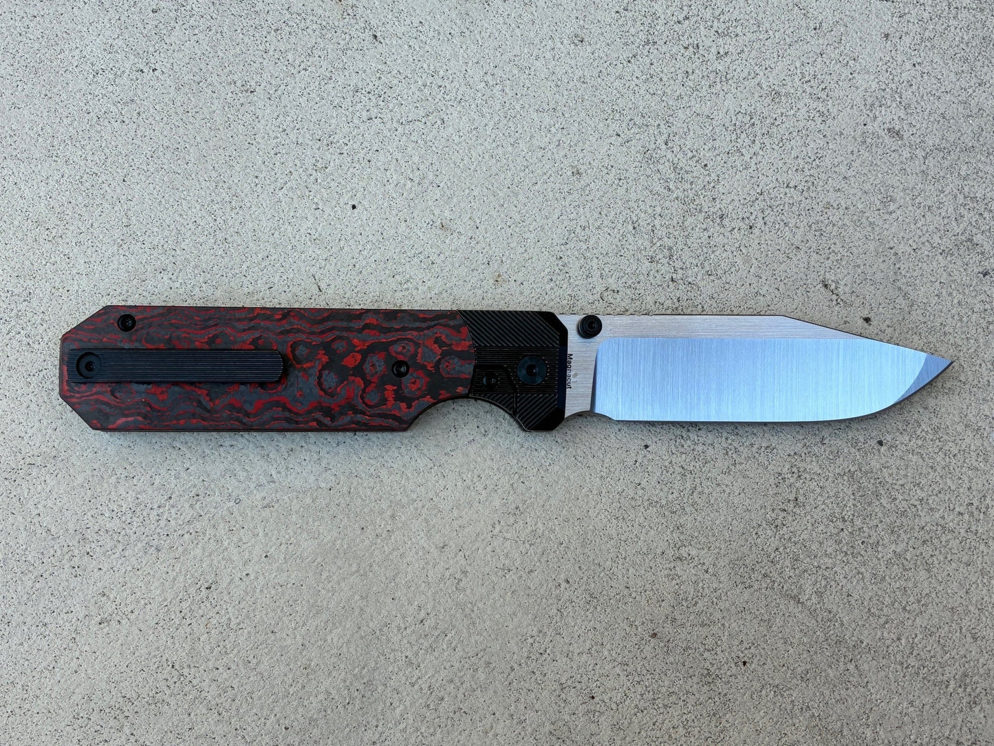Knife Standards RR Standard (+) “Sith” – 4" MagnaCut Clip Point Blade, Titanium & Carbon Fiber Handle, Ceramic Bearings, Limited Edition
