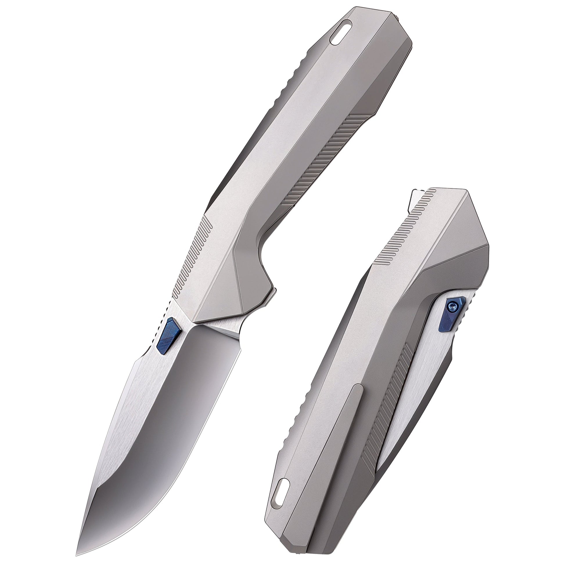 Remette RT-WK1-D front view – 3.46" satin M390 drop point folding knife