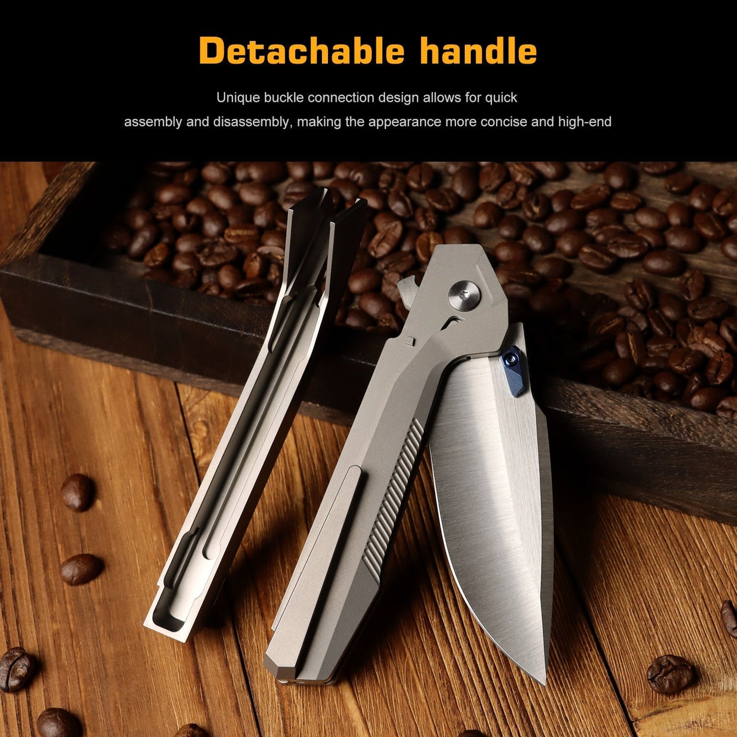 Remette RT-WK1-E titanium gray handle scales