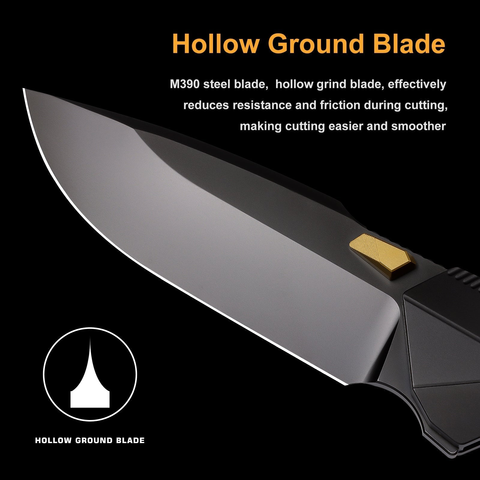 Remette RT-WK1-F open position showing M390 drop point blade