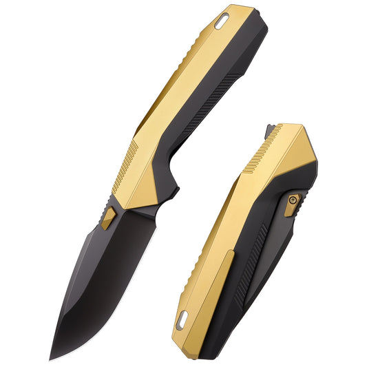 Remette RT-WK1-G front view – 3.46" DLC M390 drop point folding knife