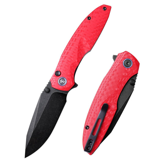Remette RT-Cool Whale RTCL-GN4 front view – 3.15" titanium stonewash 14C28N reverse tanto folding knife