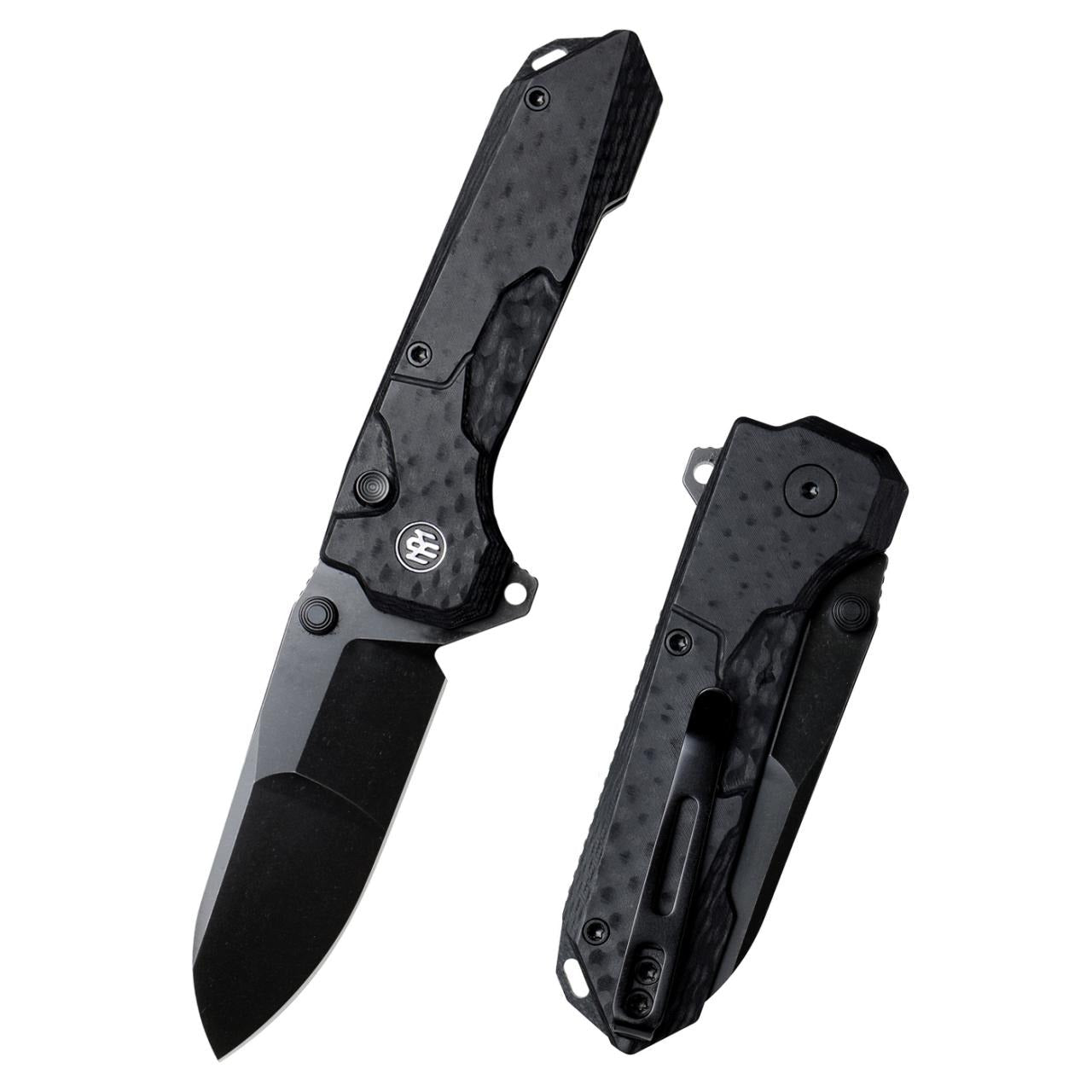 Remette RT-Cosmic RTCO-GC – 2.76″ 14C28N drop point, black G10 folding knife