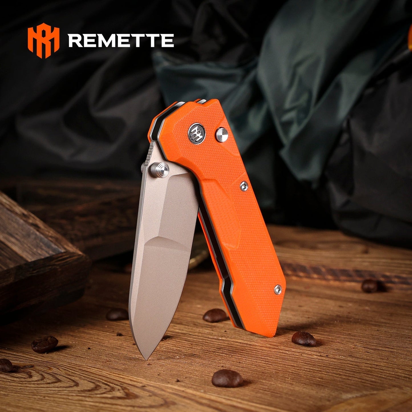 Remette RT-Cosmic RTCO-GO blade detail – sandblasted 14C28N drop point