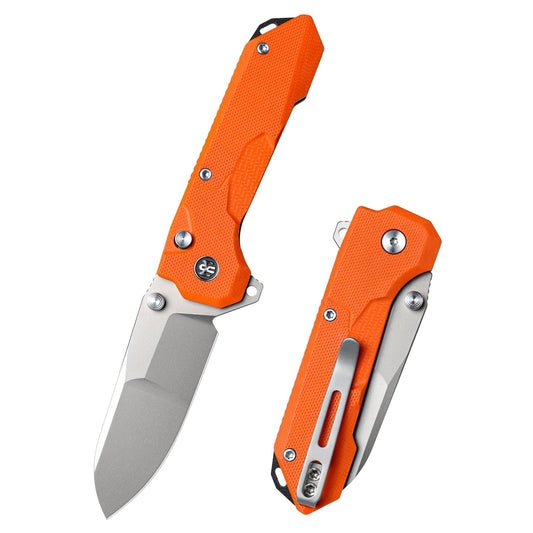 Remette RT-Cosmic RTCO-GO front view – 2.76″ sandblasted 14C28N drop point folding knife