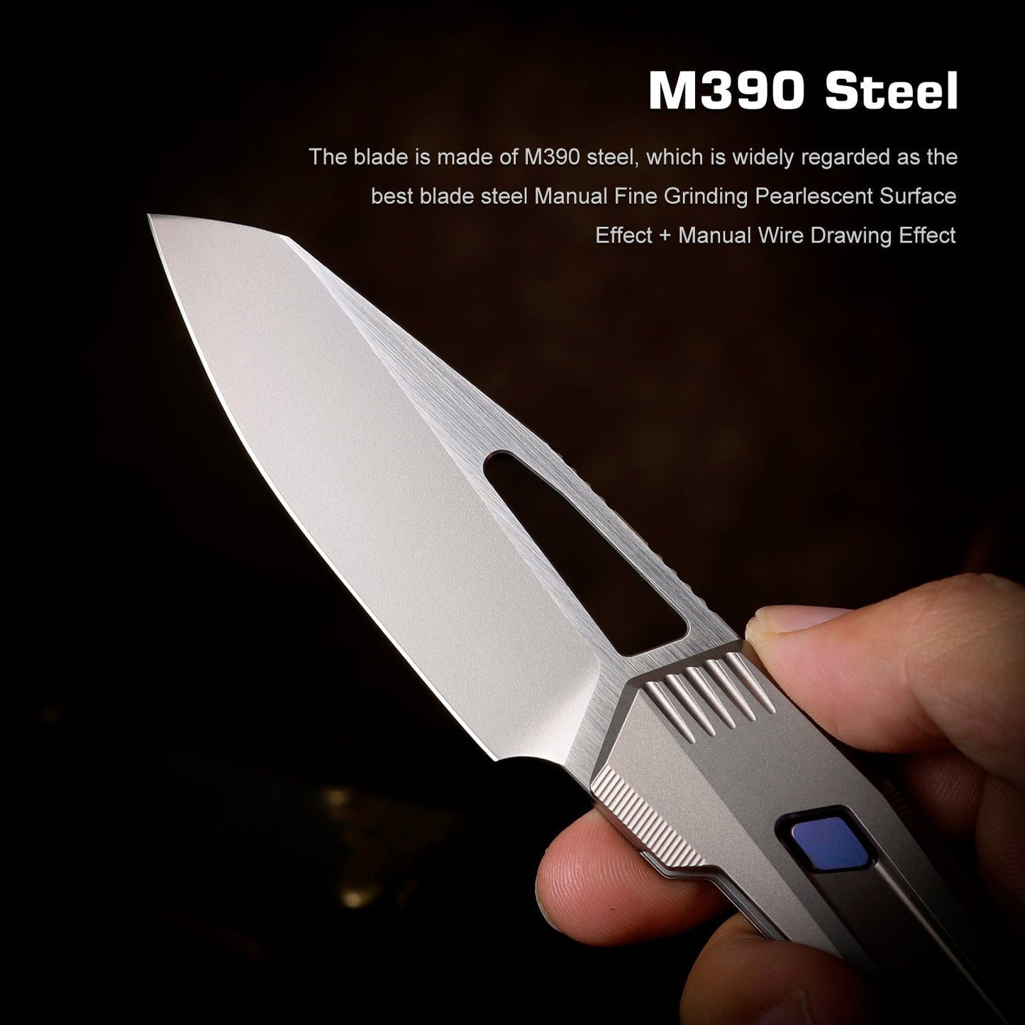 Remette RTCZ-G blade detail – satin M390 reverse tanto