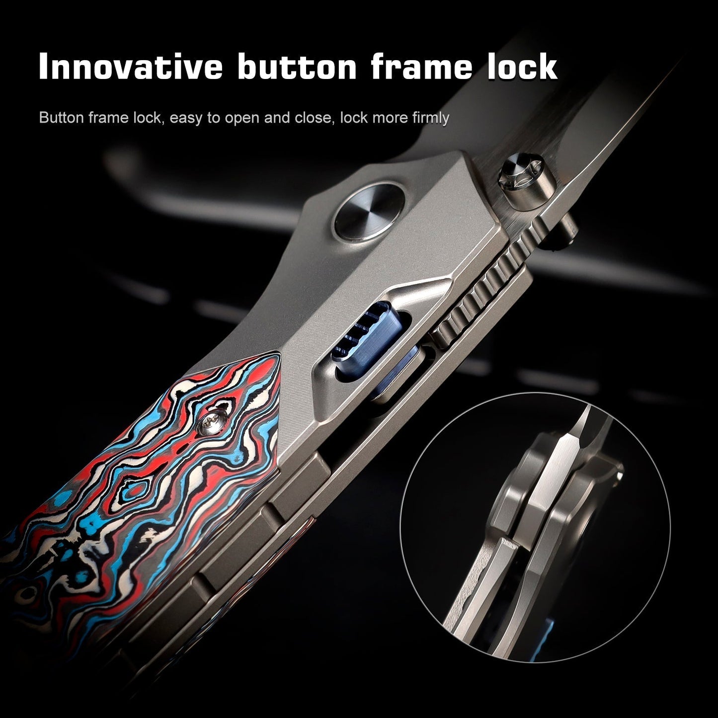 Remette RT-Meteor RTPT-A blade detail – satin M390 drop point