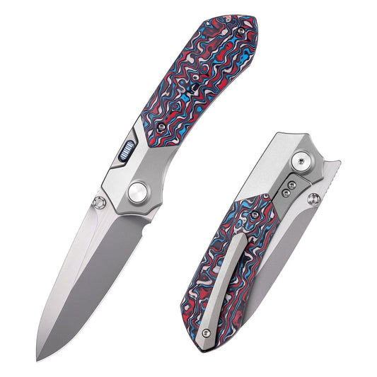 Remette RT-Meteor RTPT-A front view – 2.99″ satin M390 drop point folding knife