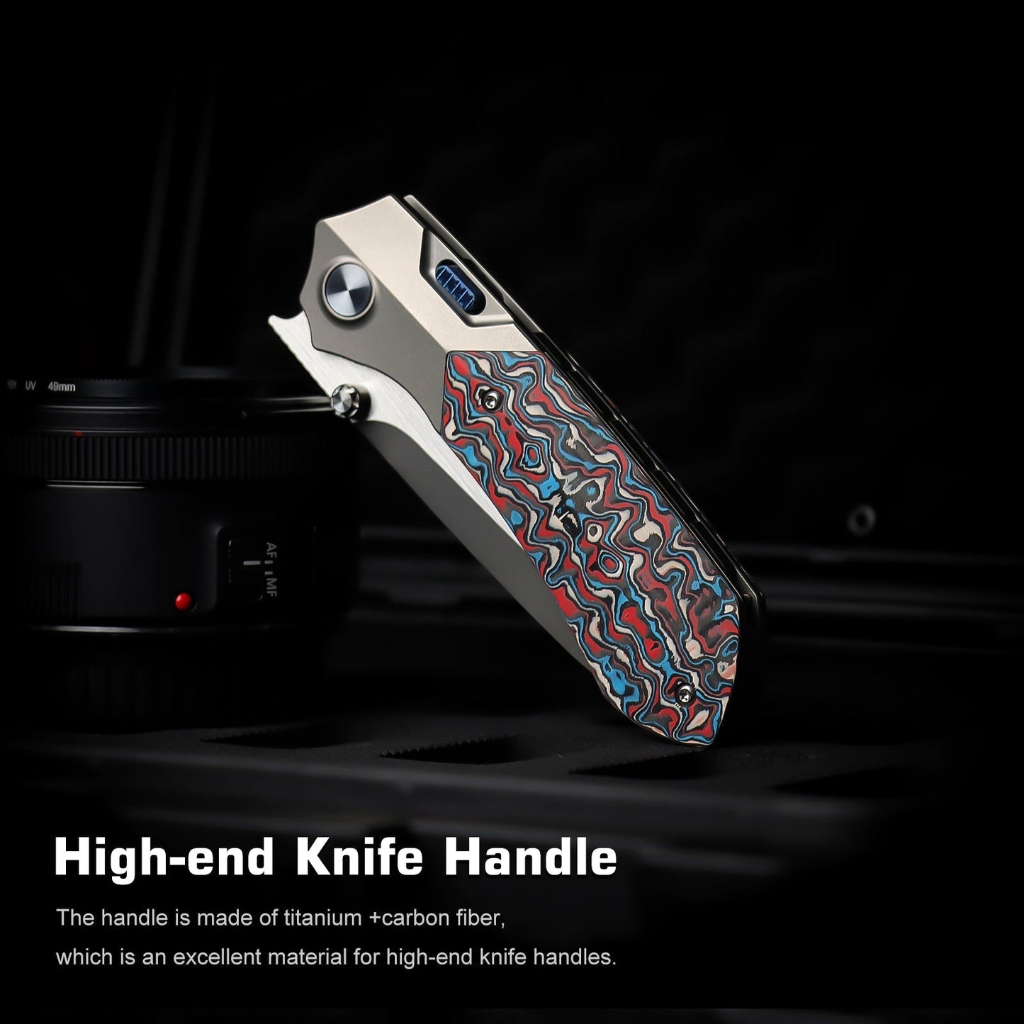 Remette RT-Meteor RTPT-A open position showing M390 drop point blade