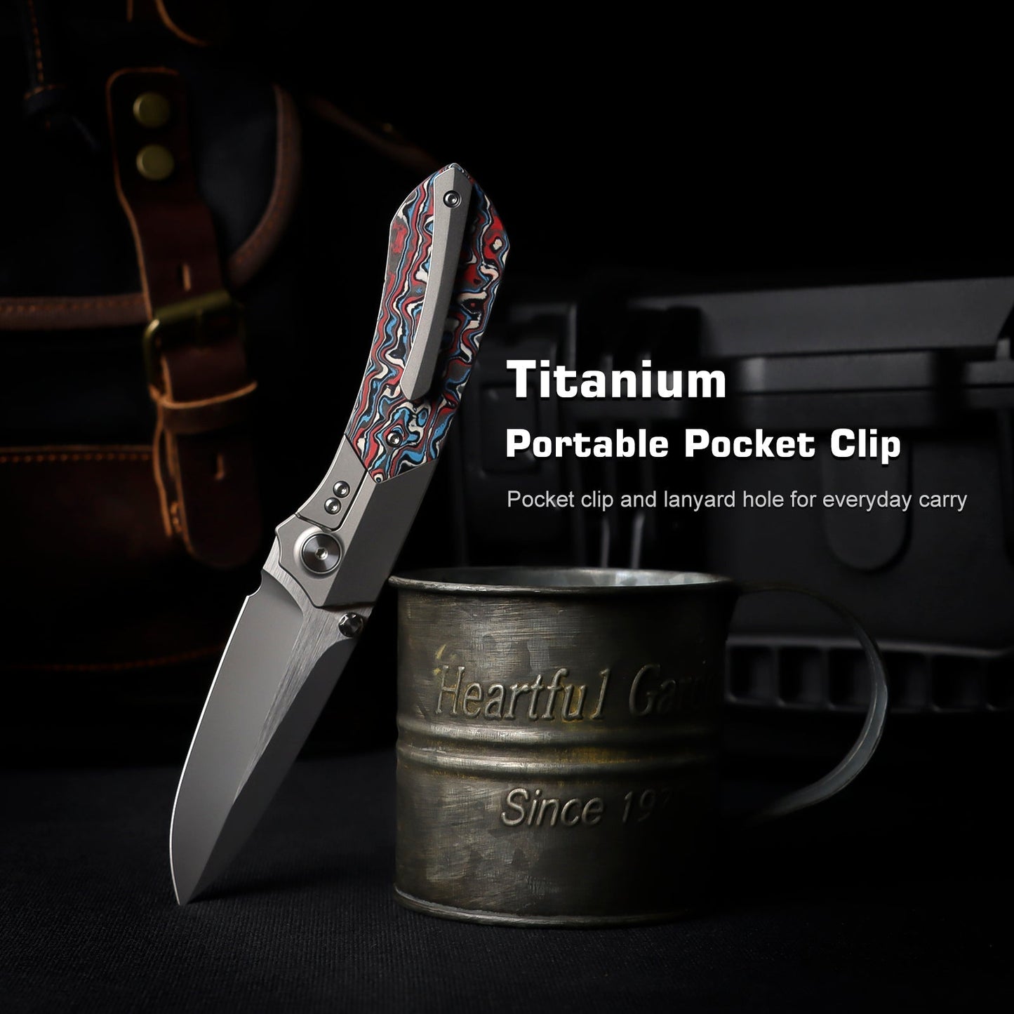 Remette RT-Meteor RTPT-A titanium and Nebula carbon fiber handle scales