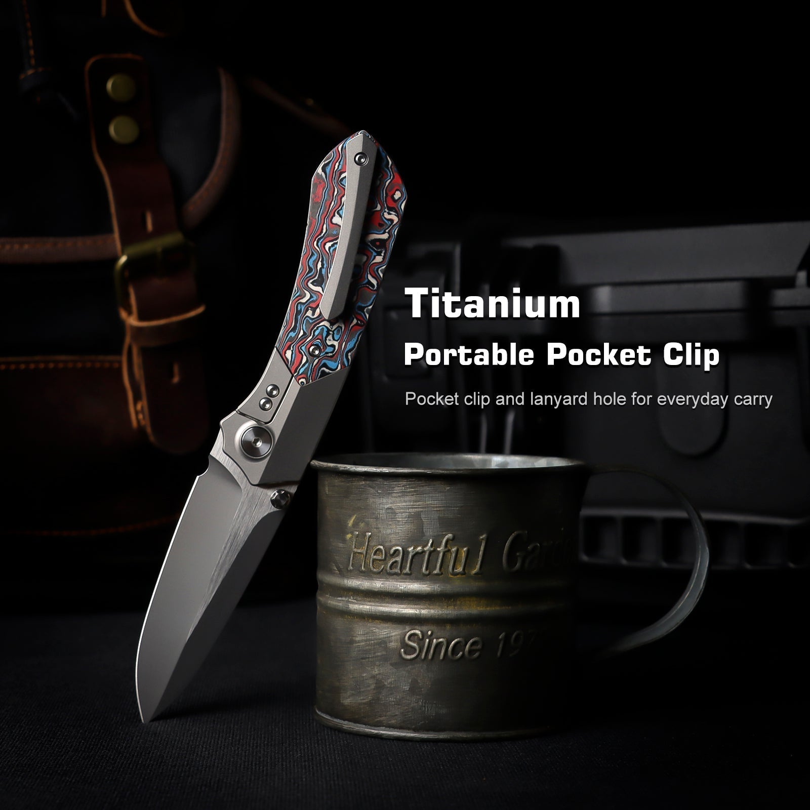 Remette RT-Meteor RTPT-A titanium and Nebula carbon fiber handle scales