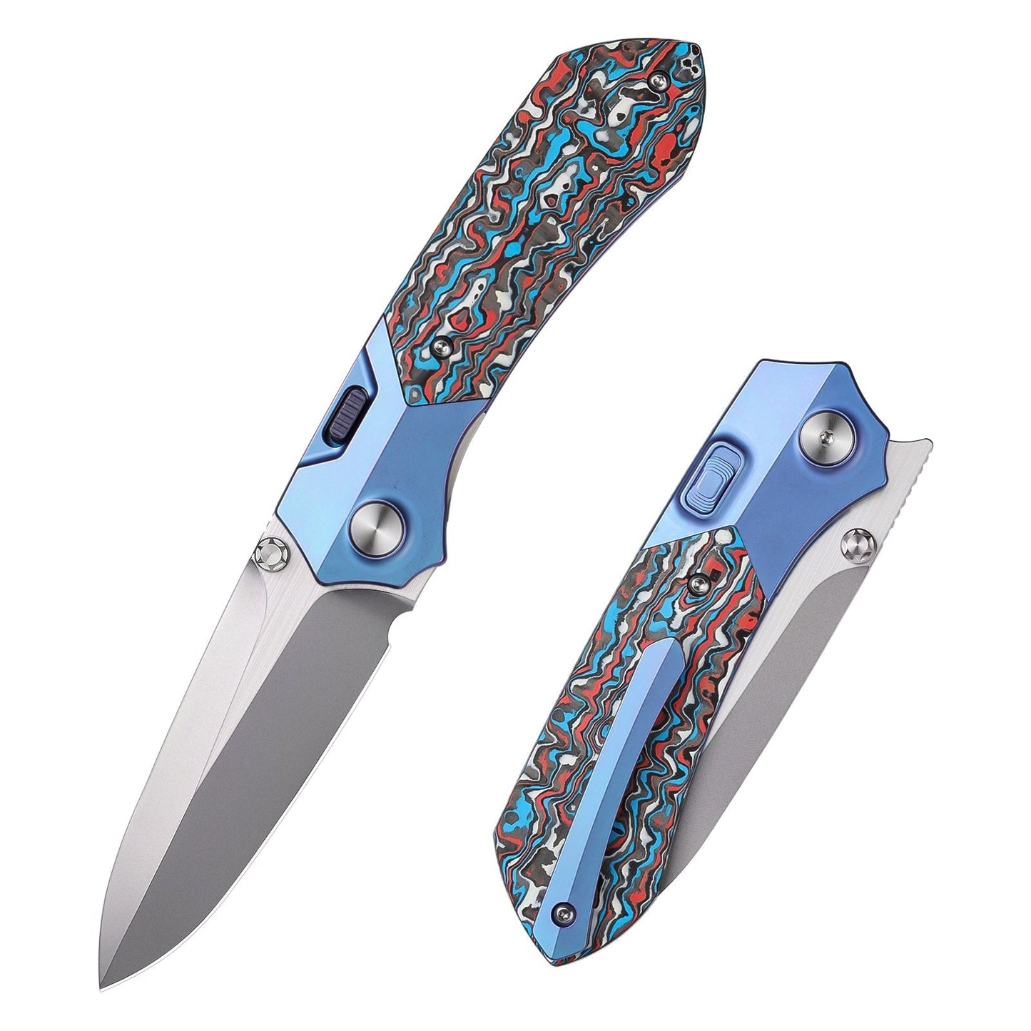 Remette RT-Meteor RTPT-AL front view – 2.99" satin M390 drop point folding knife