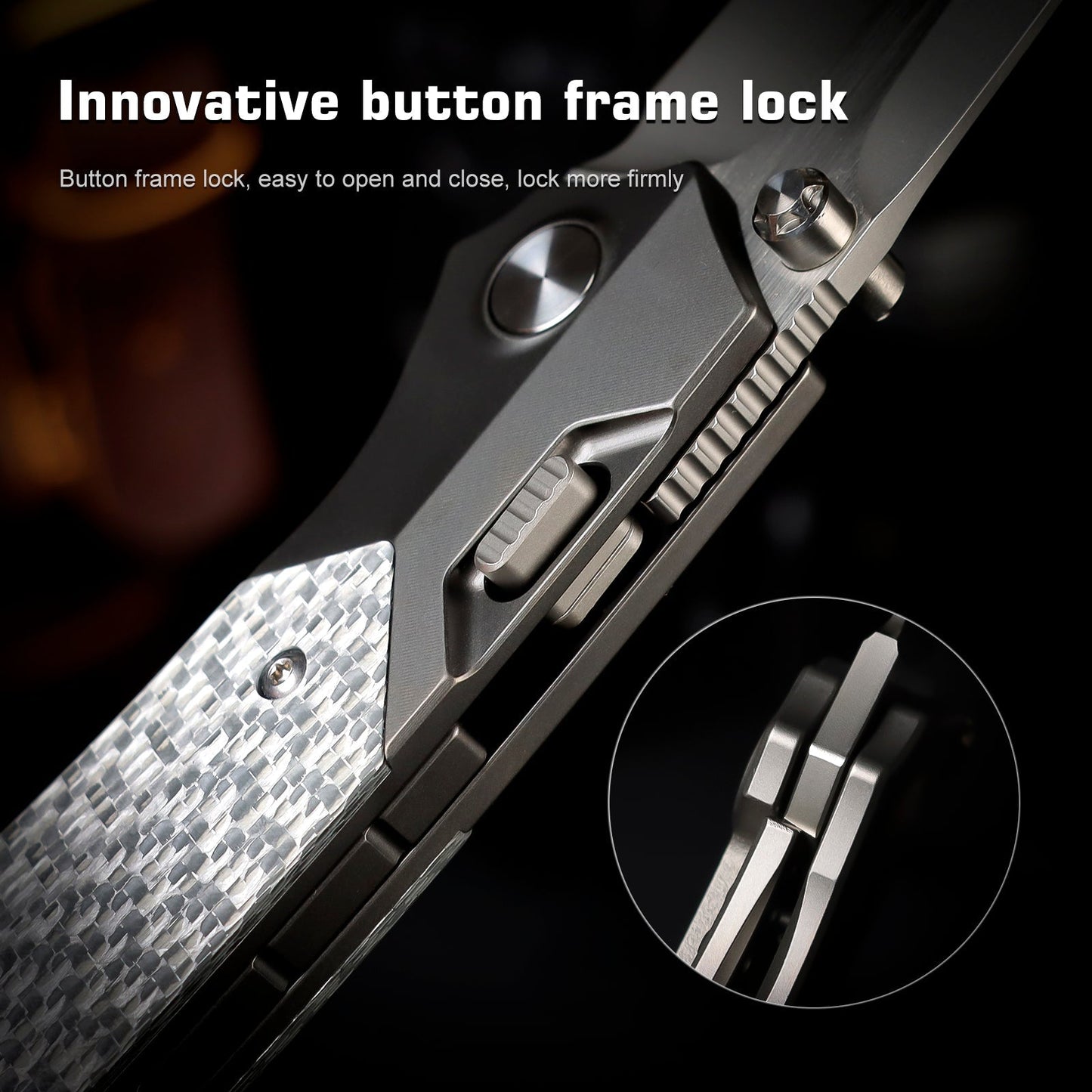 Remette RT-Meteor RTPT-B button frame lock detail