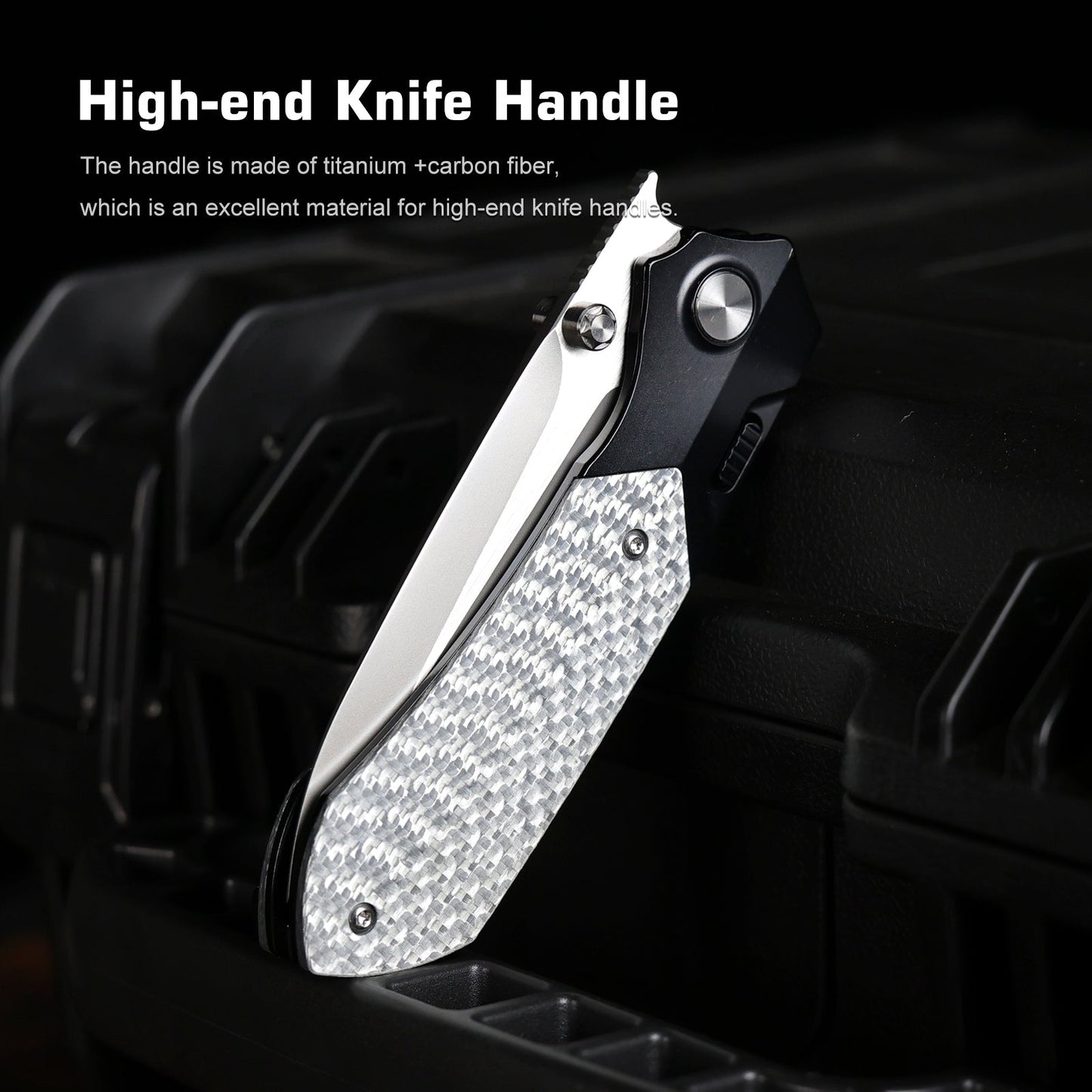 Remette RT-Meteor RTPT-BL blade detail – satin M390 drop point