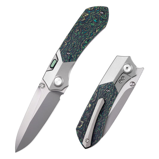 Remette RT-Meteor RTPT-C front view – 2.99″ satin M390 drop point folding knife