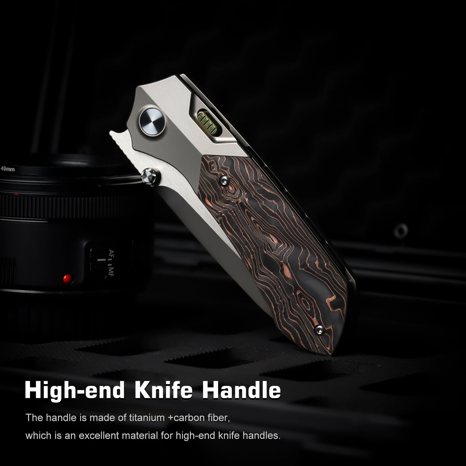 Remette RT-Meteor RTPT-D open position showing M390 drop point blade