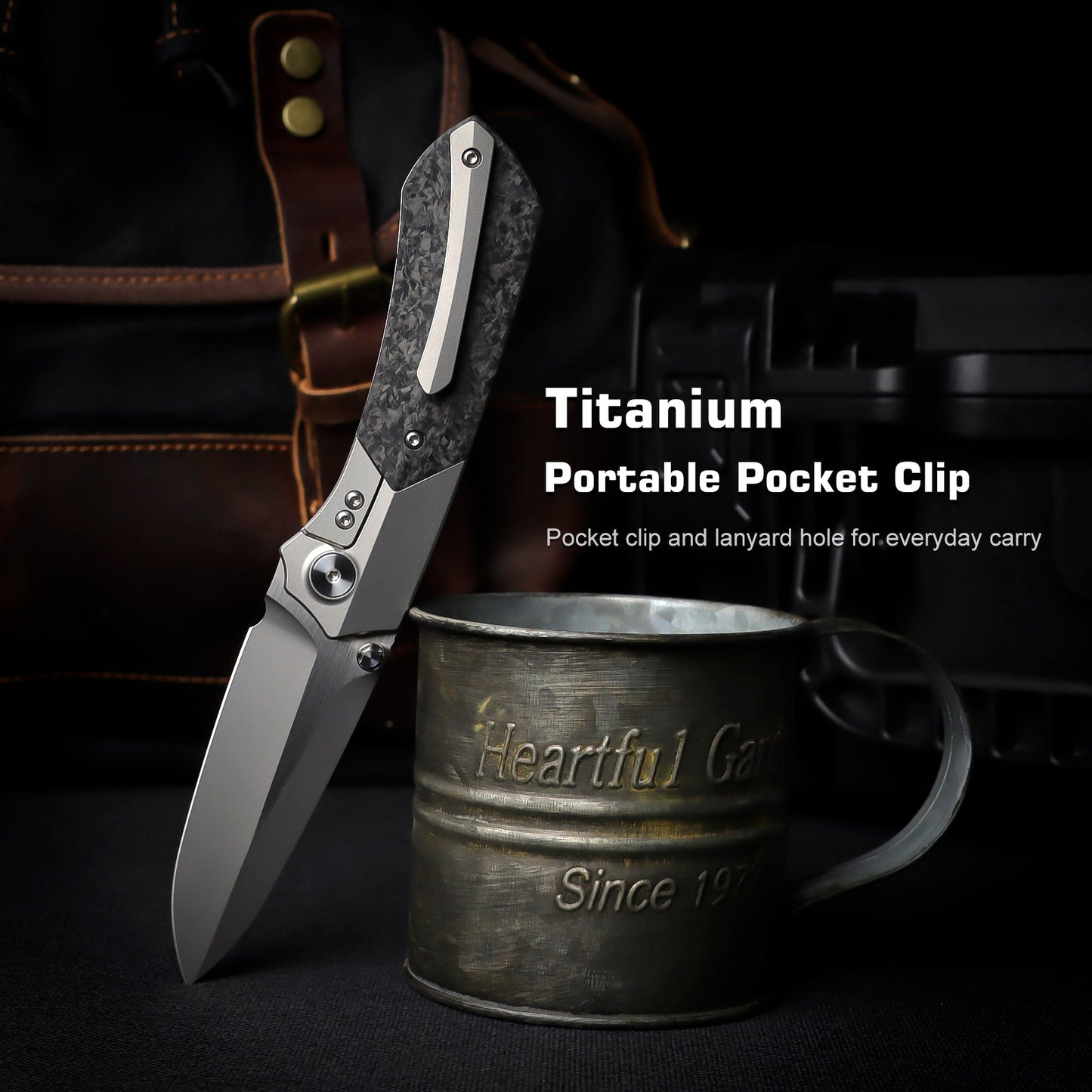 Remette RT-Meteor RTPT-E titanium and carbon fiber handle scales