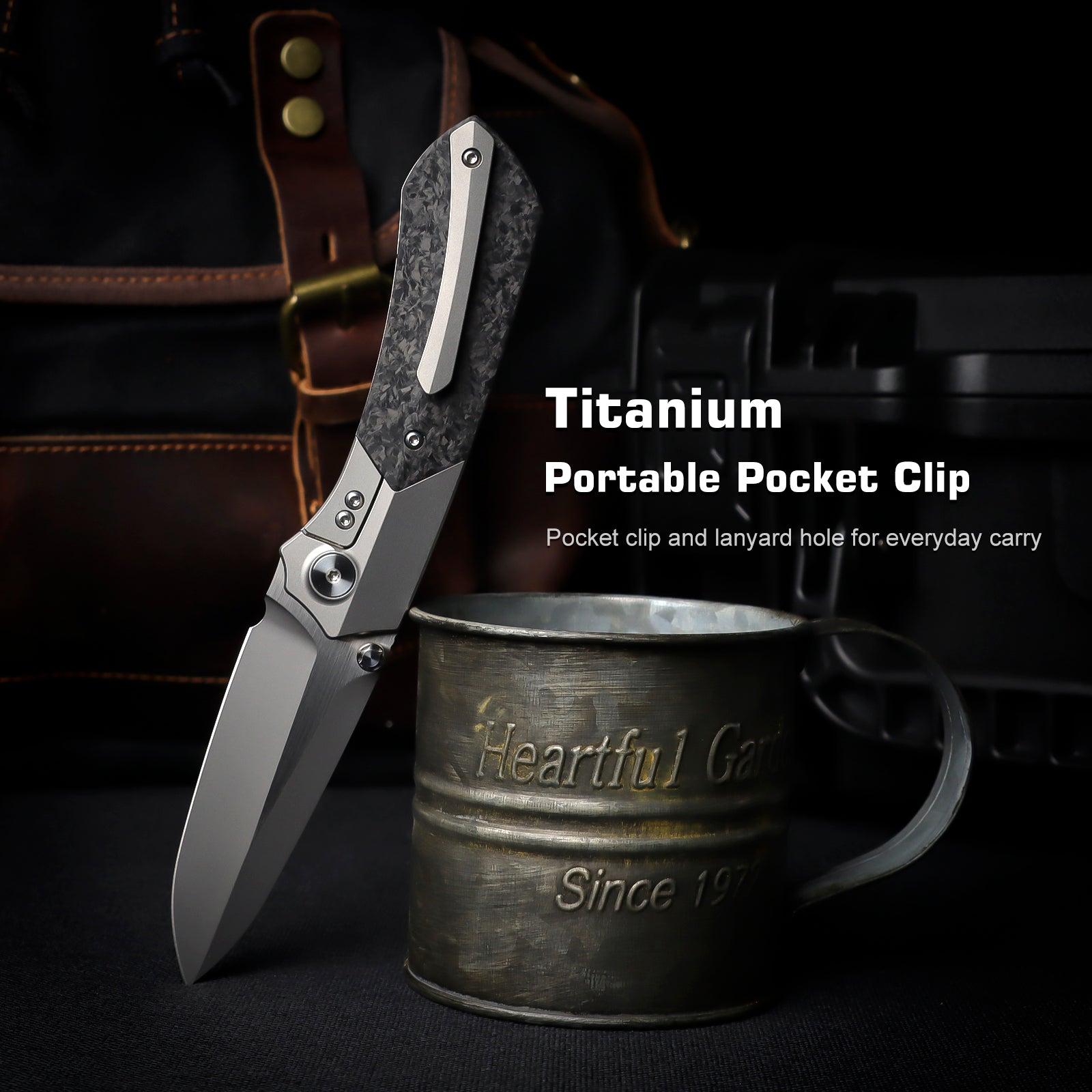 Remette RT-Meteor RTPT-E titanium and carbon fiber handle scales