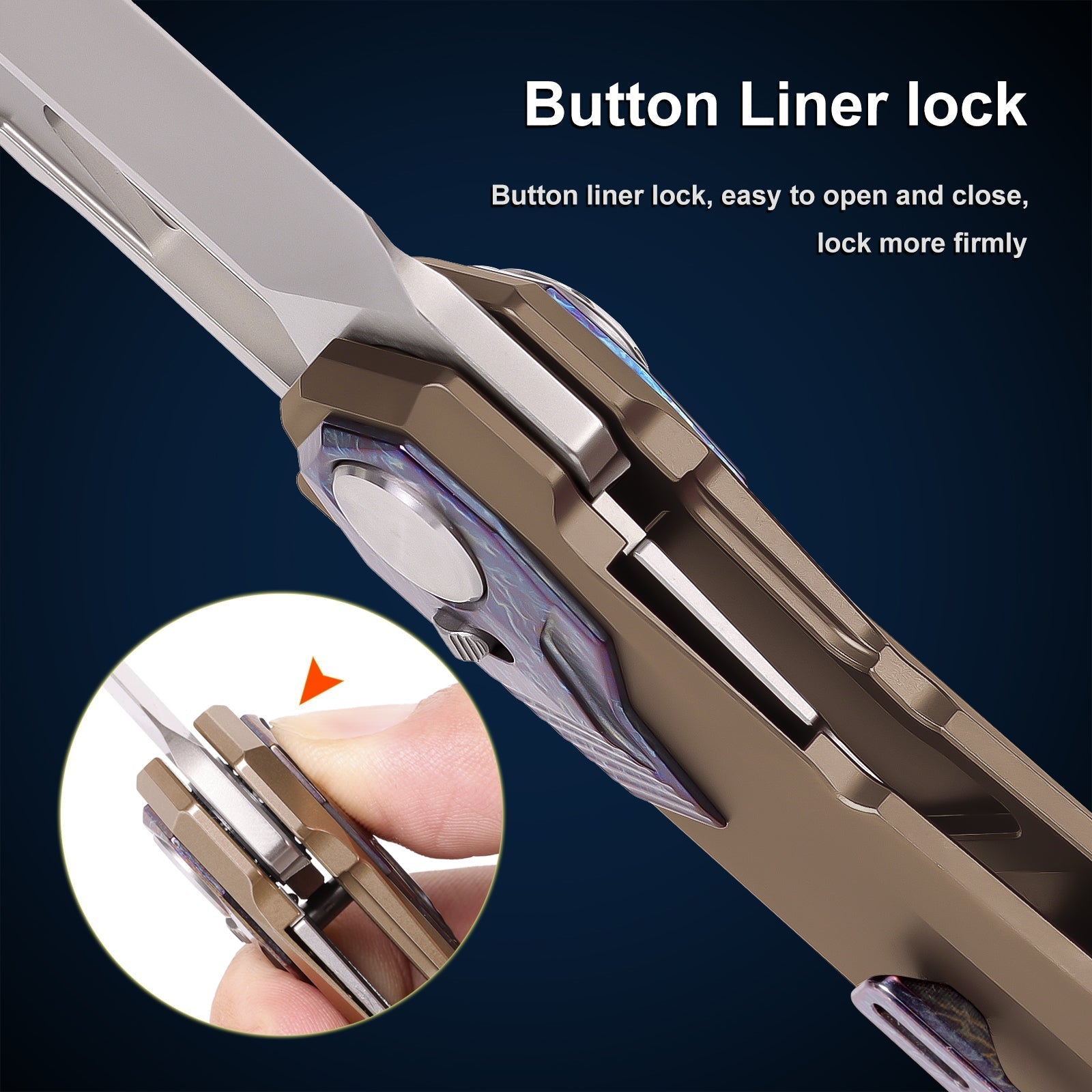Remette RT-Peregrine Falcon RTT1-BGX button liner lock detail