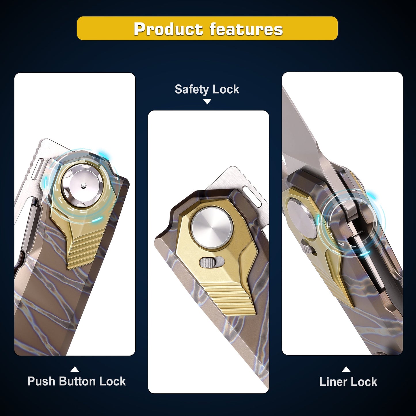 Remette RT-Peregrine Falcon RTT1-CX button liner lock detail
