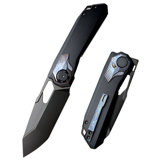 Remette RT-Peregrine Falcon RTT1-DT front view – 3.15" DLC M390 reverse tanto folding knife