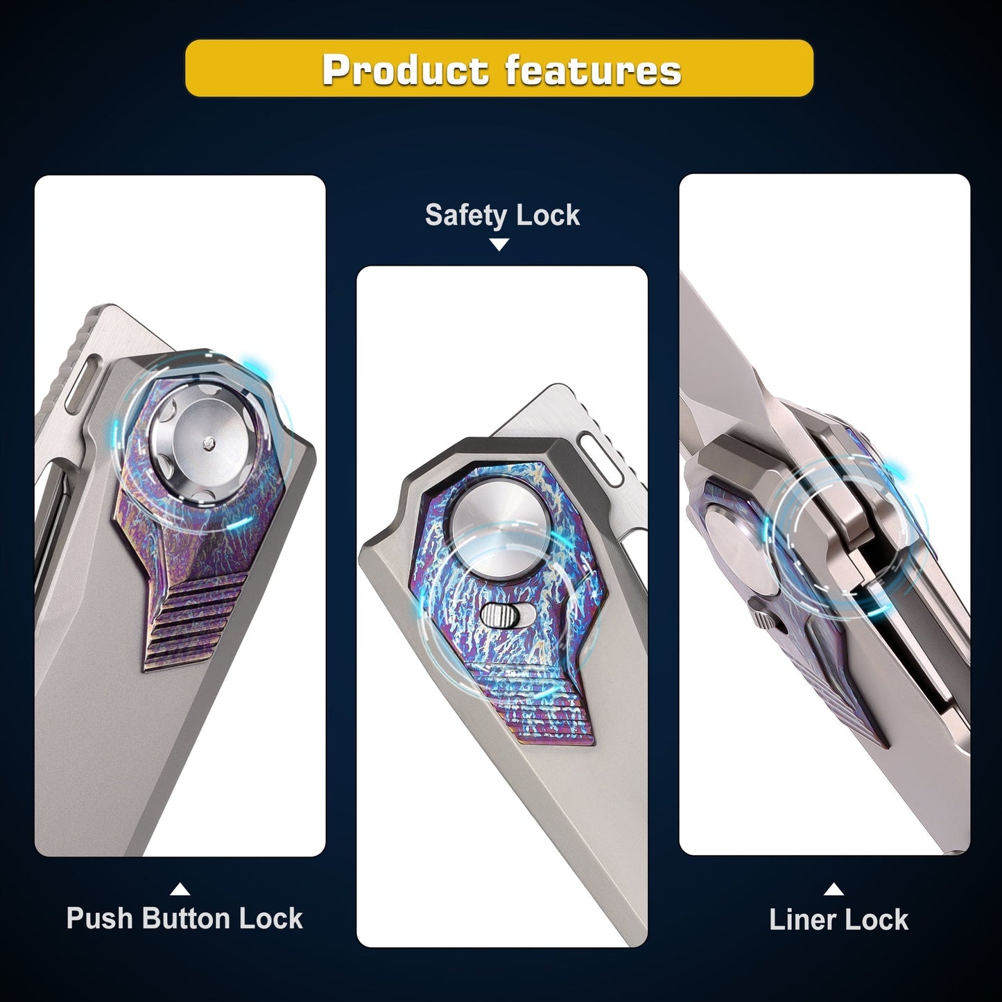 Remette RT-Peregrine Falcon RTT1-GX button liner lock detail