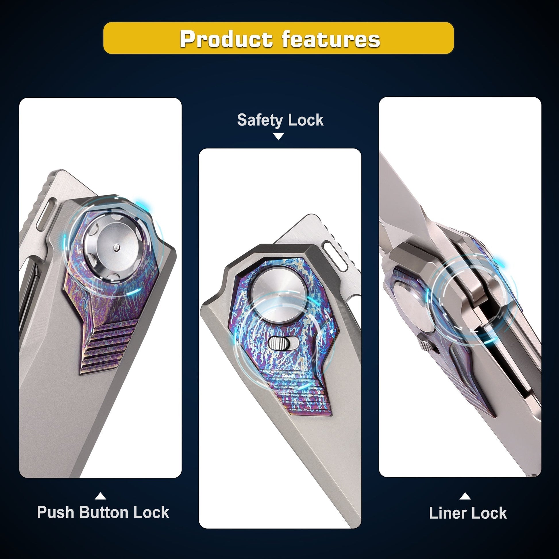 Remette RT-Peregrine Falcon RTT1-GX button liner lock detail